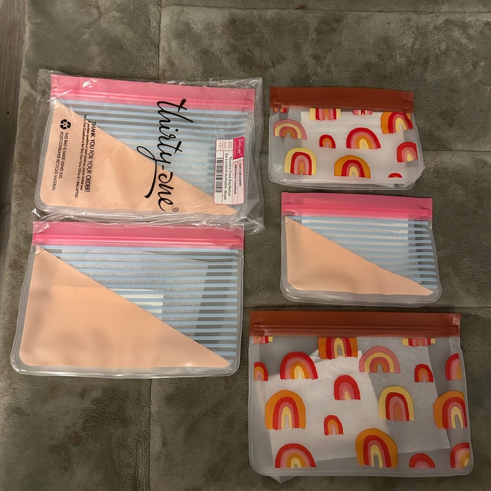 Reusable Sandwich Bags - set of 5